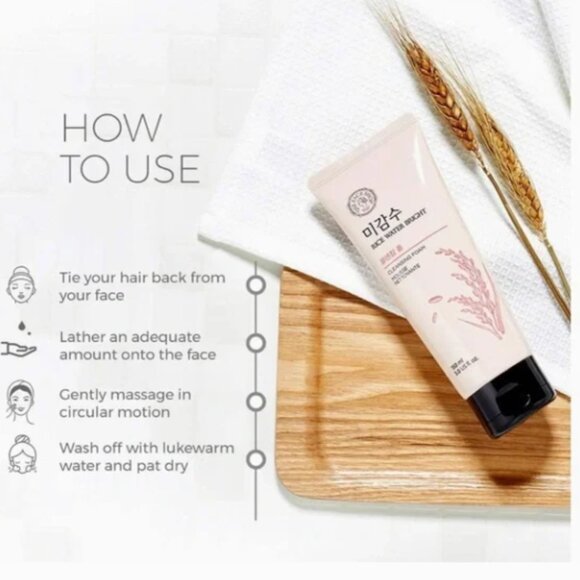 New! The Face Shop Rice Water Foaming Face Cleanser - Vegan - Picture 2 of 2